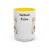 15oz Bichon Frise Mug, Vintage Dog Portrait Coffee Mug, Dog Lover Gift