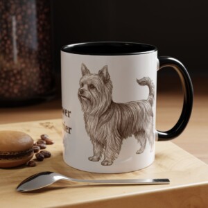 11oz Biewer Terrier Mug, Vintage Dog Portrait Coffee Mug, Dog Lover Gift