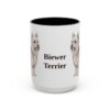 15oz Biewer Terrier Mug, Vintage Dog Portrait Coffee Mug, Dog Lover Gift