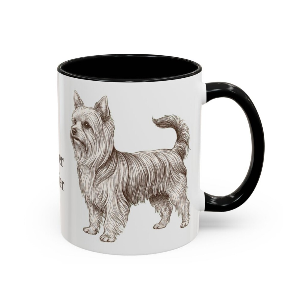 11oz Biewer Terrier Mug, Vintage Dog Portrait Coffee Mug, Dog Lover Gift