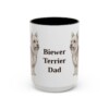 15oz Biewer Terrier Dog Dad Mug, Vintage Sketch Coffee Mug, Dog Dad Gift