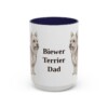 15oz Biewer Terrier Dog Dad Mug, Vintage Sketch Coffee Mug, Dog Dad Gift