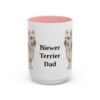15oz Biewer Terrier Dog Dad Mug, Vintage Sketch Coffee Mug, Dog Dad Gift