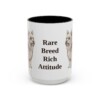 15oz Funny Biewer Terrier Mug, Rare Breed Rich Attitude, Vintage Dog Coffee Mug, Dog Lover Gift