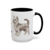 15oz Funny Biewer Terrier Mug, Rare Breed Rich Attitude, Vintage Dog Coffee Mug, Dog Lover Gift