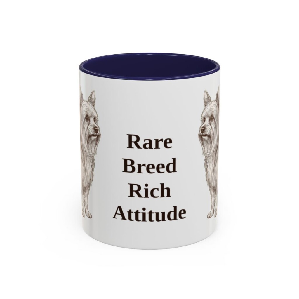biewer-terrier-mug-humor-navy-1 11oz Funny Biewer Terrier Mug, Rare Breed Rich Attitude, Vintage Dog Coffee Mug, Dog Lover Gift
