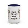 15oz Funny Biewer Terrier Mug, Rare Breed Rich Attitude, Vintage Dog Coffee Mug, Dog Lover Gift