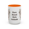 15oz Funny Biewer Terrier Mug, Rare Breed Rich Attitude, Vintage Dog Coffee Mug, Dog Lover Gift