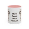 biewer-terrier-mug-humor-pink-1 11oz Funny Biewer Terrier Mug, Rare Breed Rich Attitude, Vintage Dog Coffee Mug, Dog Lover Gift