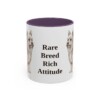 biewer-terrier-mug-humor-purple-1 11oz Funny Biewer Terrier Mug, Rare Breed Rich Attitude, Vintage Dog Coffee Mug, Dog Lover Gift
