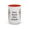 15oz Funny Biewer Terrier Mug, Rare Breed Rich Attitude, Vintage Dog Coffee Mug, Dog Lover Gift