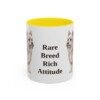 biewer-terrier-mug-humor-yellow-1 11oz Funny Biewer Terrier Mug, Rare Breed Rich Attitude, Vintage Dog Coffee Mug, Dog Lover Gift