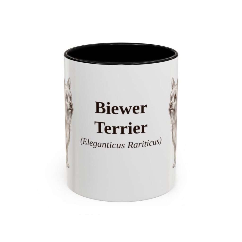 11oz Biewer Terrier Latin Mug, Biewer Terrier, Vintage Dog Coffee Mug, Dog Lover Gift