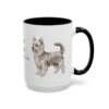 15oz Biewer Terrier Latin Mug, Biewer Terrier, Vintage Dog Coffee Mug, Dog Lover Gift