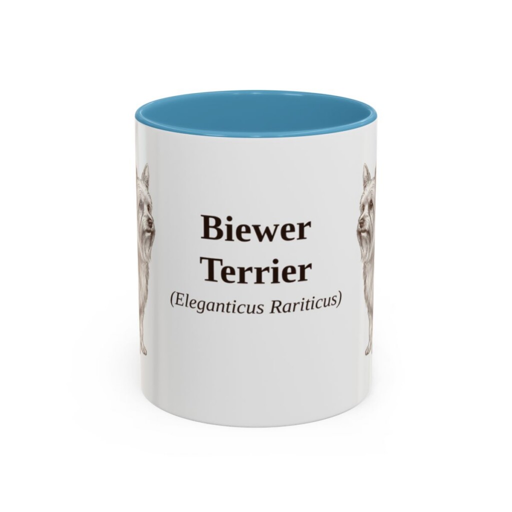 11oz Biewer Terrier Latin Mug, Biewer Terrier, Vintage Dog Coffee Mug, Dog Lover Gift