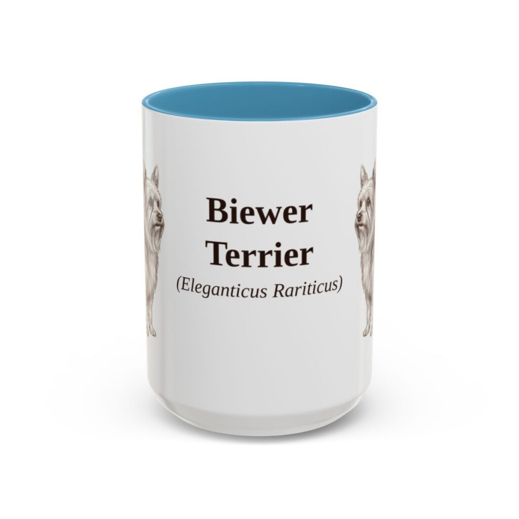15oz Biewer Terrier Latin Mug, Biewer Terrier, Vintage Dog Coffee Mug, Dog Lover Gift