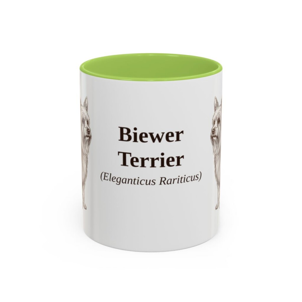 11oz Biewer Terrier Latin Mug, Biewer Terrier, Vintage Dog Coffee Mug, Dog Lover Gift