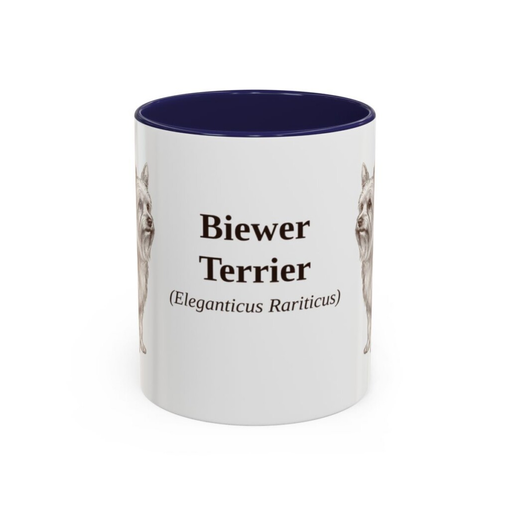 11oz Biewer Terrier Latin Mug, Biewer Terrier, Vintage Dog Coffee Mug, Dog Lover Gift