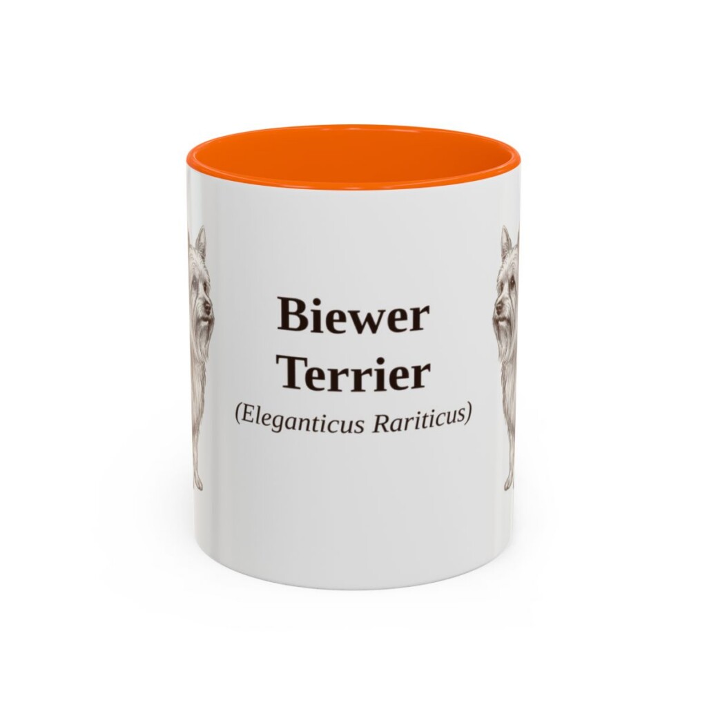 11oz Biewer Terrier Latin Mug, Biewer Terrier, Vintage Dog Coffee Mug, Dog Lover Gift