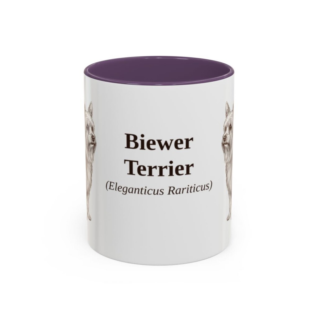 11oz Biewer Terrier Latin Mug, Biewer Terrier, Vintage Dog Coffee Mug, Dog Lover Gift