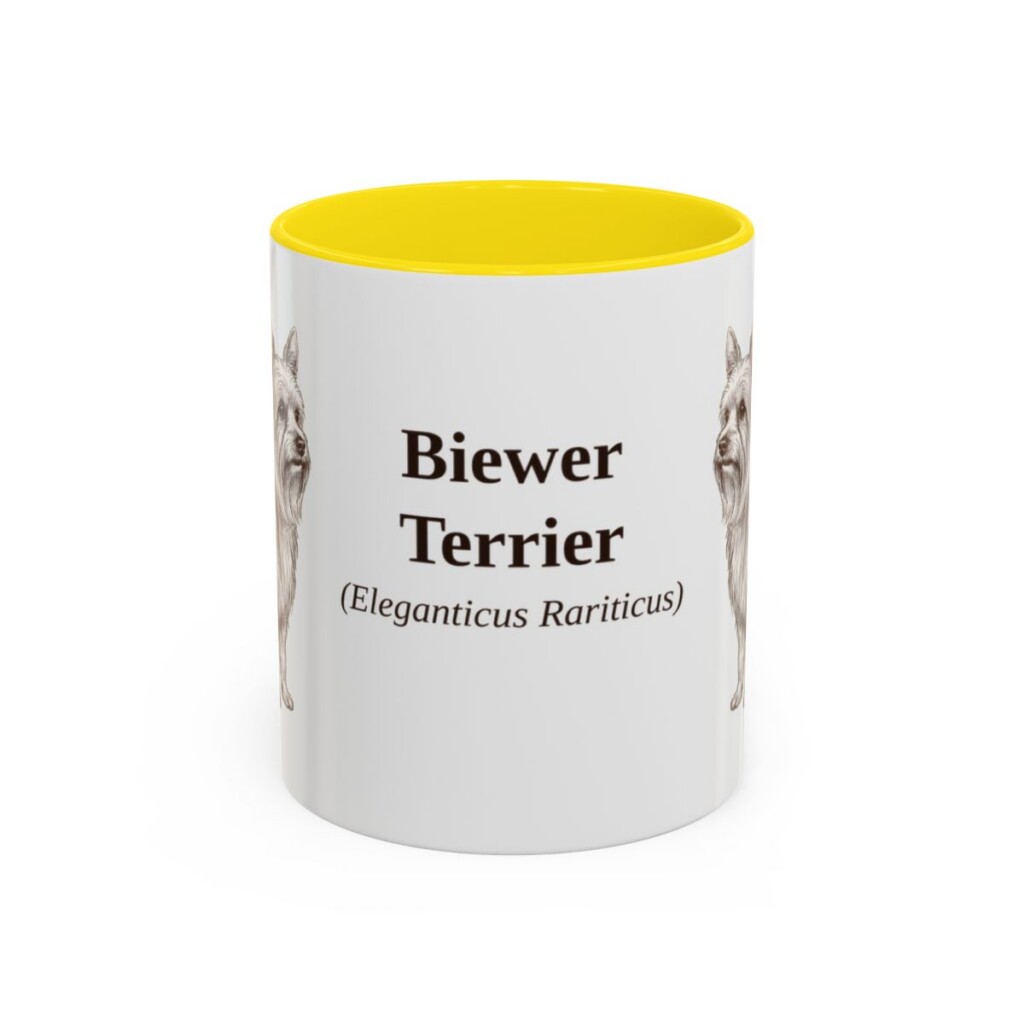 11oz Biewer Terrier Latin Mug, Biewer Terrier, Vintage Dog Coffee Mug, Dog Lover Gift