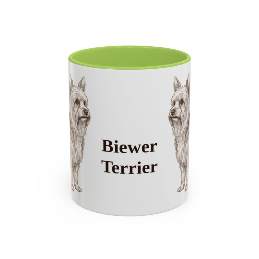 11oz Biewer Terrier Mug, Vintage Dog Portrait Coffee Mug, Dog Lover Gift