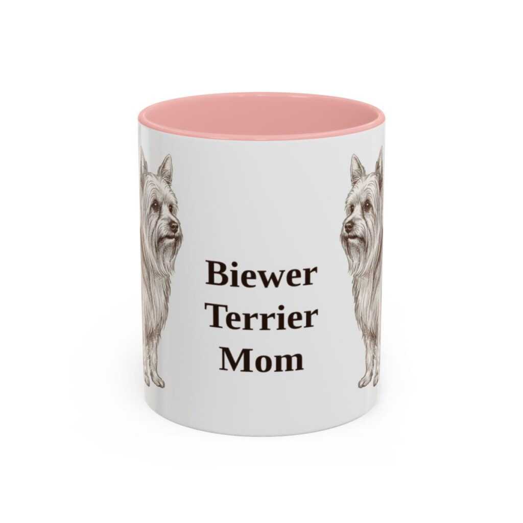 11oz Biewer Terrier Dog Mom Mug, Vintage Sketch Coffee Mug, Dog Mom Gift