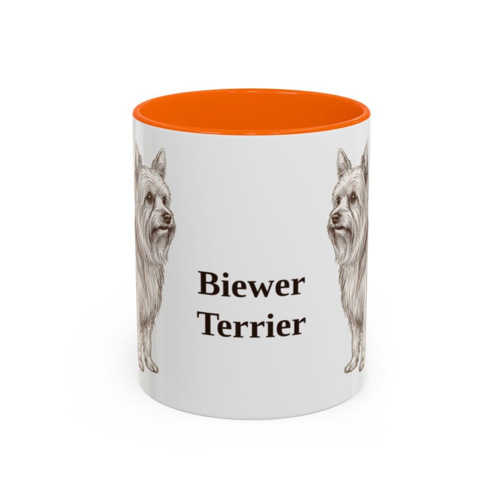 11oz Biewer Terrier Mug, Vintage Dog Portrait Coffee Mug, Dog Lover Gift