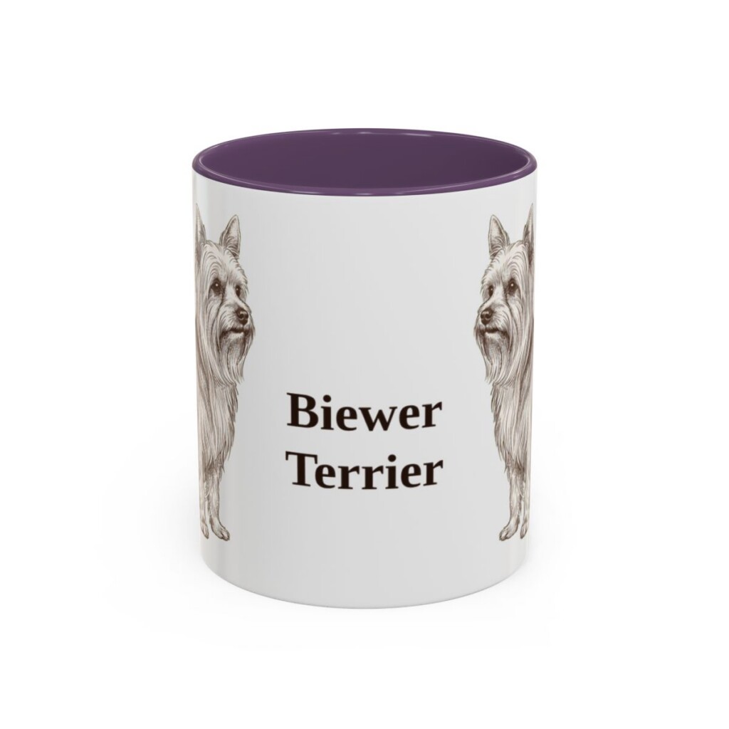 11oz Biewer Terrier Mug, Vintage Dog Portrait Coffee Mug, Dog Lover Gift