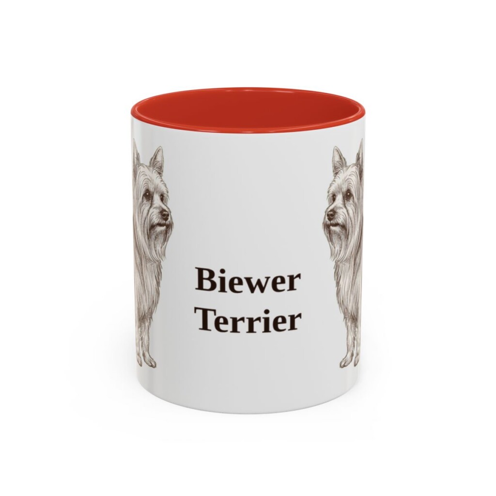 11oz Biewer Terrier Mug, Vintage Dog Portrait Coffee Mug, Dog Lover Gift