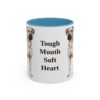 11oz Funny Black Mouth Cur Mug, Tough Mouth Soft Heart, Vintage Dog Coffee Mug, Dog Lover Gift