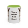 11oz Funny Black Mouth Cur Mug, Tough Mouth Soft Heart, Vintage Dog Coffee Mug, Dog Lover Gift