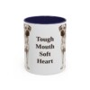 11oz Funny Black Mouth Cur Mug, Tough Mouth Soft Heart, Vintage Dog Coffee Mug, Dog Lover Gift