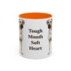 11oz Funny Black Mouth Cur Mug, Tough Mouth Soft Heart, Vintage Dog Coffee Mug, Dog Lover Gift
