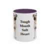 11oz Funny Black Mouth Cur Mug, Tough Mouth Soft Heart, Vintage Dog Coffee Mug, Dog Lover Gift