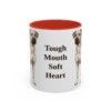 11oz Funny Black Mouth Cur Mug, Tough Mouth Soft Heart, Vintage Dog Coffee Mug, Dog Lover Gift