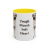 11oz Funny Black Mouth Cur Mug, Tough Mouth Soft Heart, Vintage Dog Coffee Mug, Dog Lover Gift
