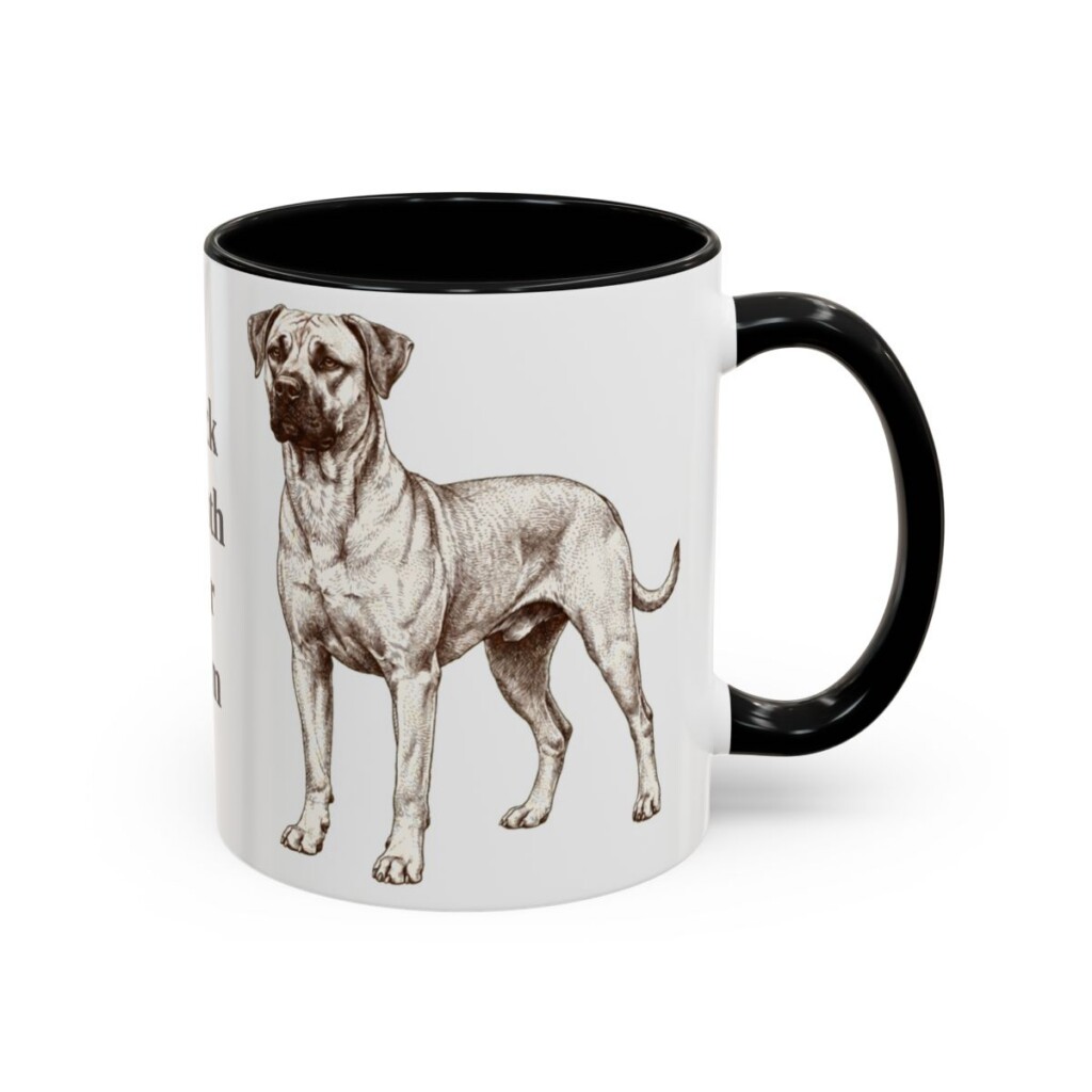 black-mouth-cur-mug-mom-black-right-3 11oz Black Mouth Cur Dog Mom Mug, Vintage Sketch Coffee Mug, Dog Mom Gift