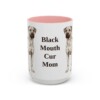 black-mouth-cur-mug-mom-pink-2 15oz Black Mouth Cur Dog Mom Mug, Vintage Sketch Coffee Mug, Dog Mom Gift
