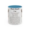 black-mouth-cur-mug-writeup-light-blue-4 11oz Black Mouth Cur Mug, Illustrated Dog Breed Facts Coffee Mug, Vintage Dog Keepsake Gift