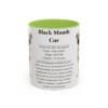 black-mouth-cur-mug-writeup-light-green-2 11oz Black Mouth Cur Mug, Illustrated Dog Breed Facts Coffee Mug, Vintage Dog Keepsake Gift