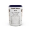 15oz Black Mouth Cur Mug, Illustrated Dog Breed Facts Coffee Mug, Vintage Dog Keepsake Gift