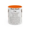 black-mouth-cur-mug-writeup-orange-4 11oz Black Mouth Cur Mug, Illustrated Dog Breed Facts Coffee Mug, Vintage Dog Keepsake Gift