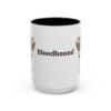 15oz Bloodhound Mug, Vintage Dog Portrait Coffee Mug, Dog Lover Gift