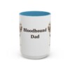 15oz Bloodhound Dog Dad Mug, Vintage Sketch Coffee Mug, Dog Dad Gift