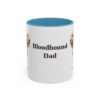 11oz Bloodhound Dog Dad Mug, Vintage Sketch Coffee Mug, Dog Dad Gift