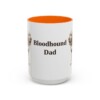 15oz Bloodhound Dog Dad Mug, Vintage Sketch Coffee Mug, Dog Dad Gift