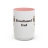 15oz Bloodhound Dog Dad Mug, Vintage Sketch Coffee Mug, Dog Dad Gift