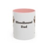 11oz Bloodhound Dog Dad Mug, Vintage Sketch Coffee Mug, Dog Dad Gift