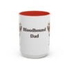 15oz Bloodhound Dog Dad Mug, Vintage Sketch Coffee Mug, Dog Dad Gift